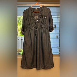 GAP Maternity Chambray Shirt Dress